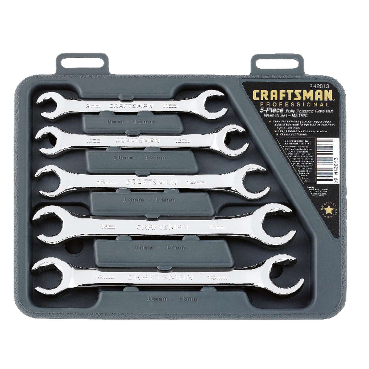 Craftsman 6 Point Metric Flare Nut Wrench Set 5 pc. Ace Hardware