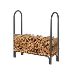 HY-C Shelter Black Powder Coated Steel Log Rack