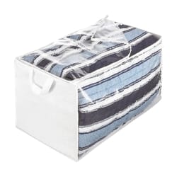 Whitmor Clear/White Storage Bag