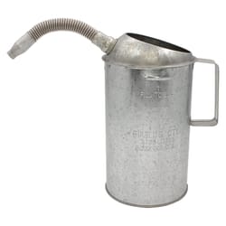 LubriMatic Silver 11 in. H Metal 4 qt Measuring Funnel