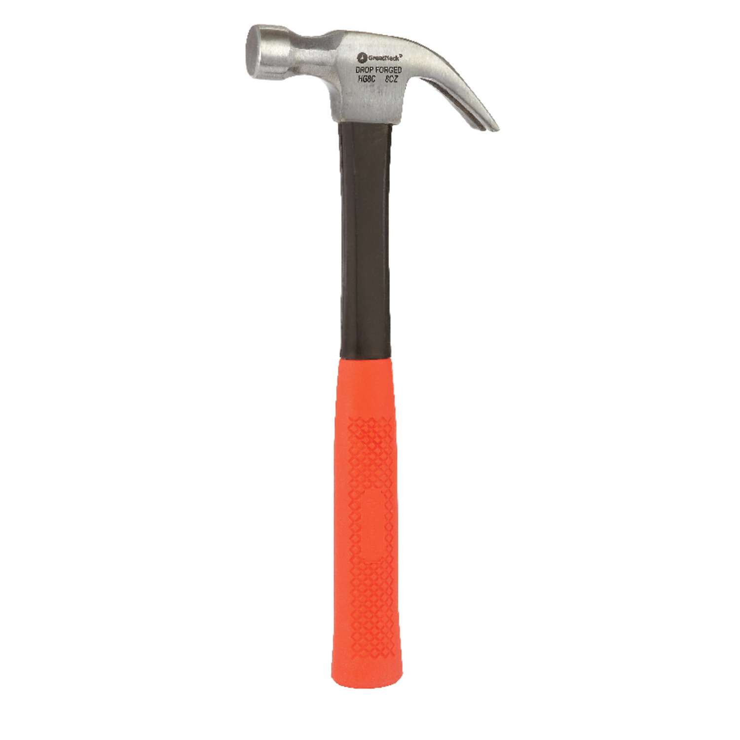 Great Neck 8 oz. Milled Face Curve Claw Hammer Fiberglass