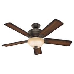 Hunter Matheston 52 in. Onyx Bengal CFL Indoor and Outdoor Ceiling Fan
