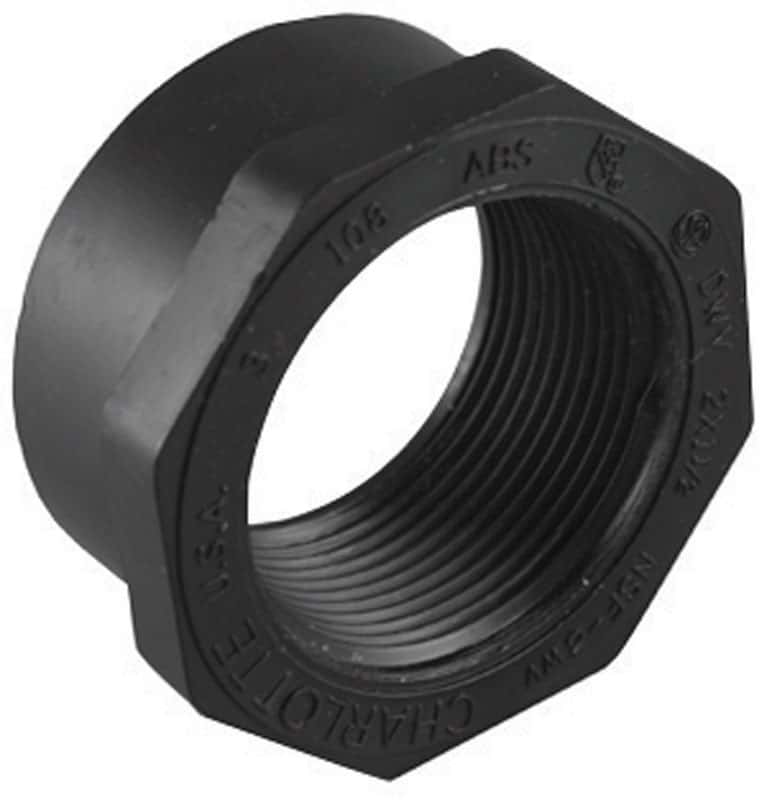 Charlotte Pipe 2 In Spigot X 1 1 2 In Dia Fpt Abs Flush Bushing Ace Hardware