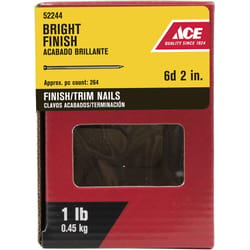 Ace 6D 2 in. Finishing Bright Steel Nail Countersunk Head 1 lb