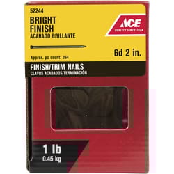 Ace 6D 2 in. Finishing Bright Steel Nail Countersunk Head 5 lb Ace 6D 2 in. Finishing Bright Steel Nail Countersunk Head 5 lb