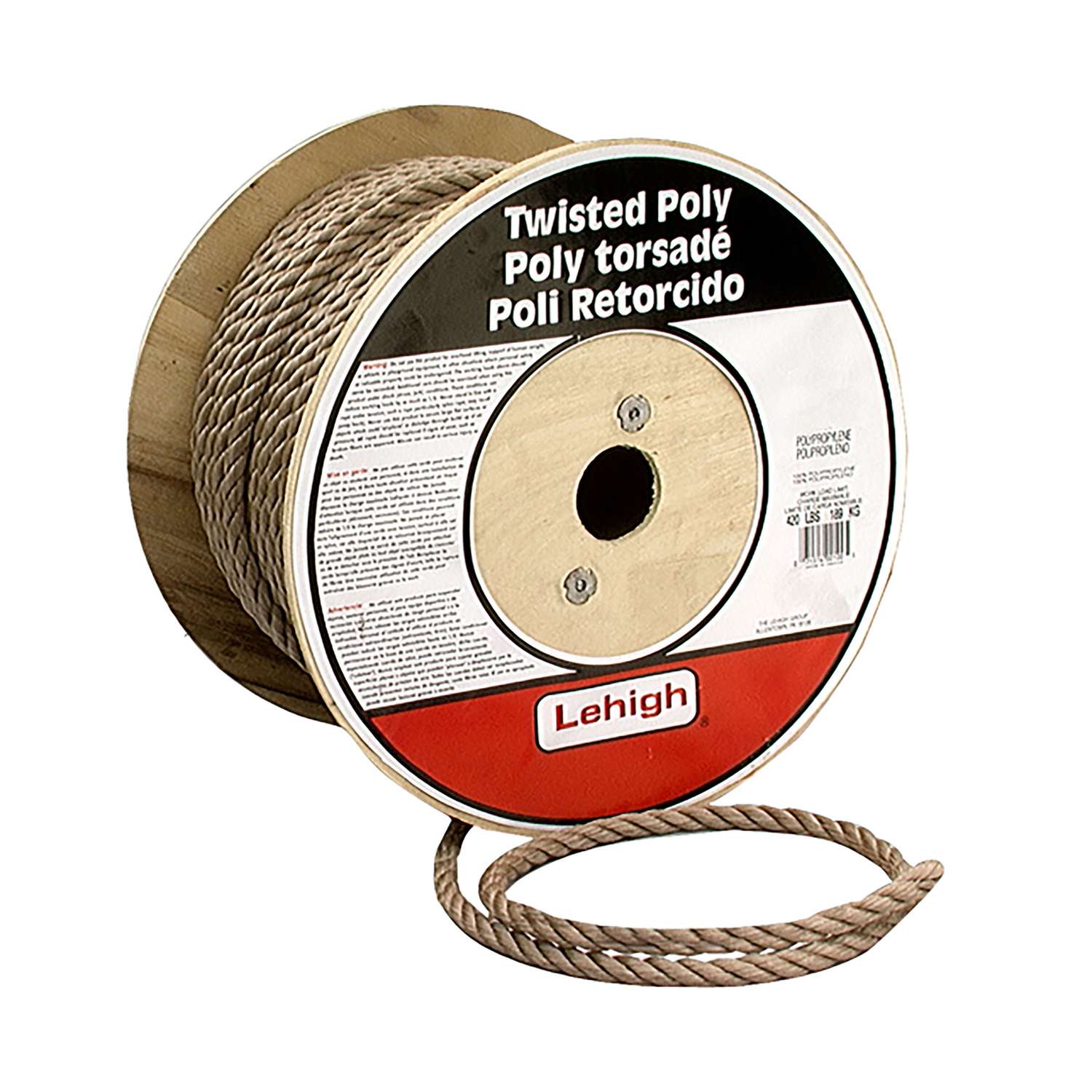Lehigh Koch 5/8 in. D X 140 ft. L Brown Twisted Polypropylene Rope Ace Hardware