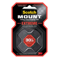 3M Scotch-Mount 60 in. L X 1 in. W Mounting Tape