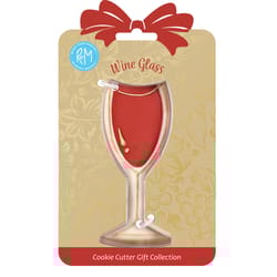 R&M International Corp International Corp 4 in. L Wine Glass Cookie Cutter Silver 1 pc