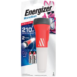 Energizer Weatheready 55 lm Black & Red LED Flashlight AA Battery