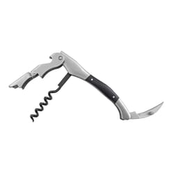 Swissmar Black/Silver Stainless Steel/Wood Corkscrew