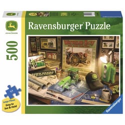 Ravensburger John Deere Work Desk Puzzle Multicolored 500 pc
