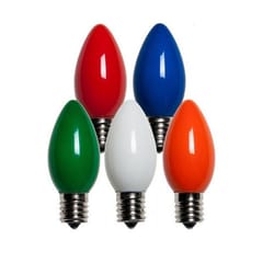 Holiday Bright Lights Incandescent C9 Multicolored 25 ct Replacement Christmas Light Bulbs 0.08 ft.