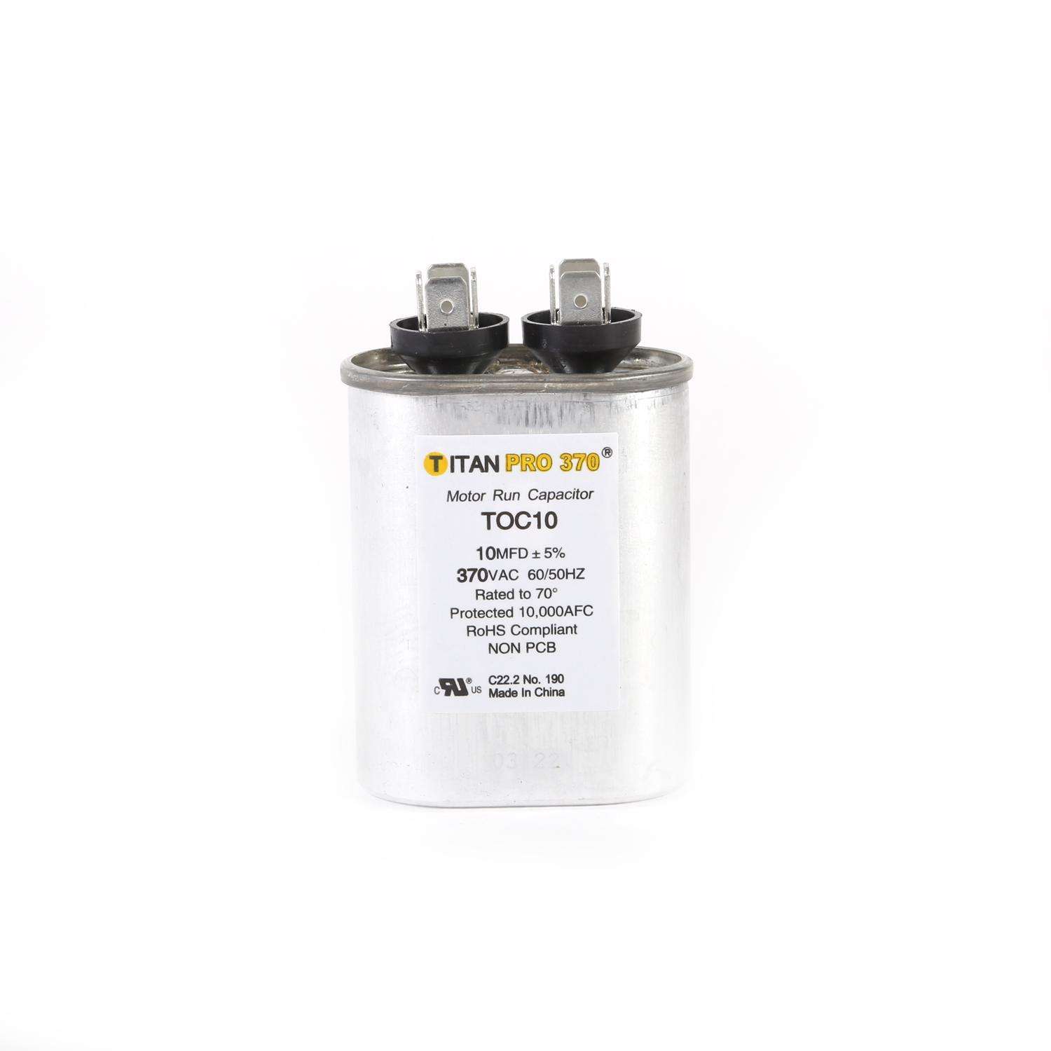 Packard Titan Pro 10 MFD 370 V Oval Run Capacitor Ace Hardware