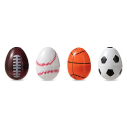 Glitzhome Easter Sports Eggs Plastic 48 pk