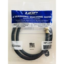 Ultra Dynamic Products Rubber Washing Machine Hose 3/8 in. D X 4 ft. L