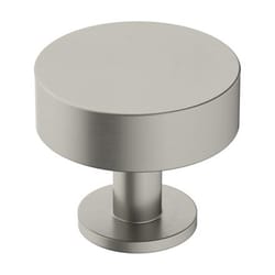 Amerock Radius Contemporary Round Cabinet Knob 1-1/4 in. D 1-1/16 in. Satin Nickel 1 pk