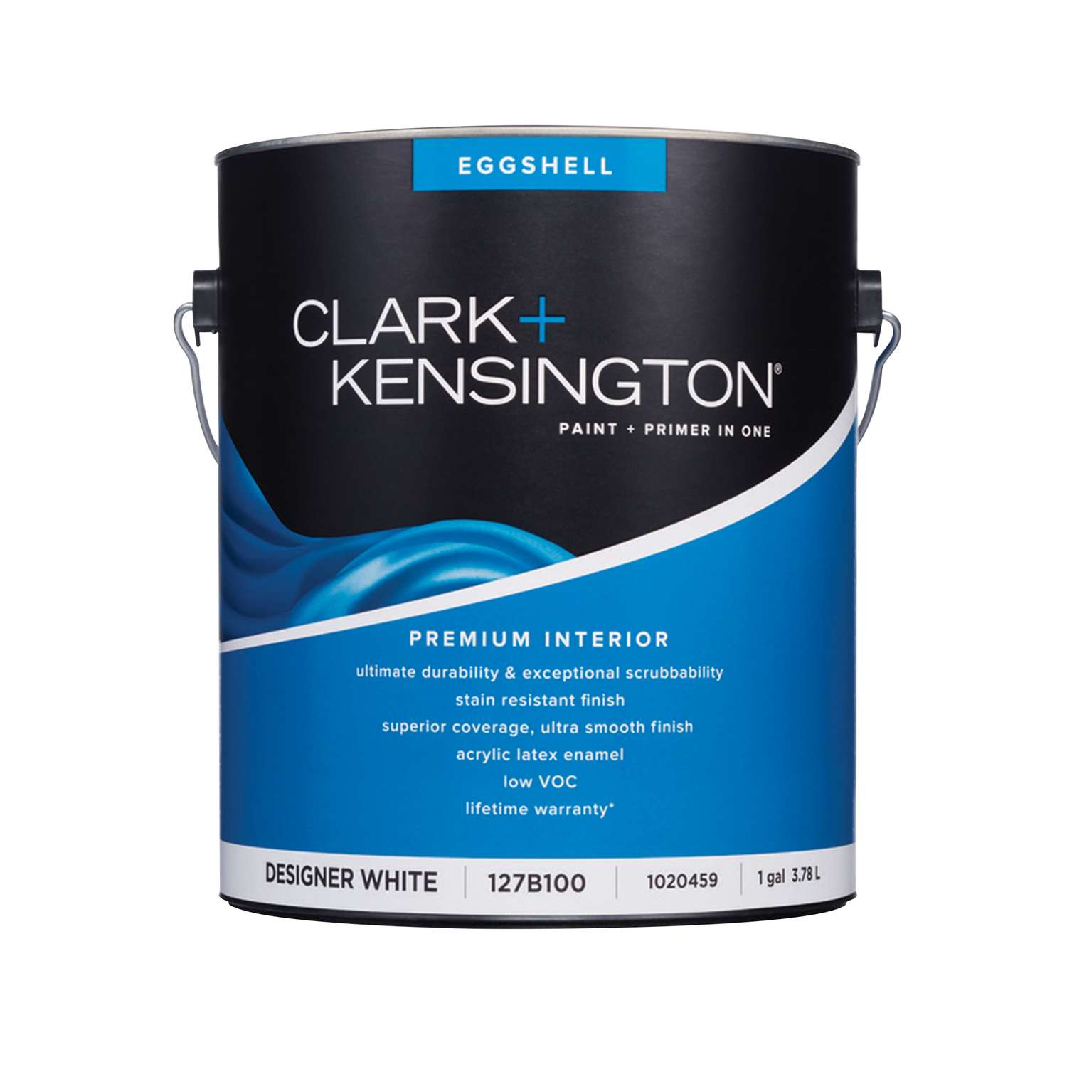 Clark Kensington Eggshell Designer White Premium Paint  