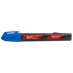 Milwaukee Inkzall Blue Fine Tip Liquid Paint Marker 1 pk