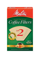Melitta 6 cups Brown Cone Coffee Filter 40 pk