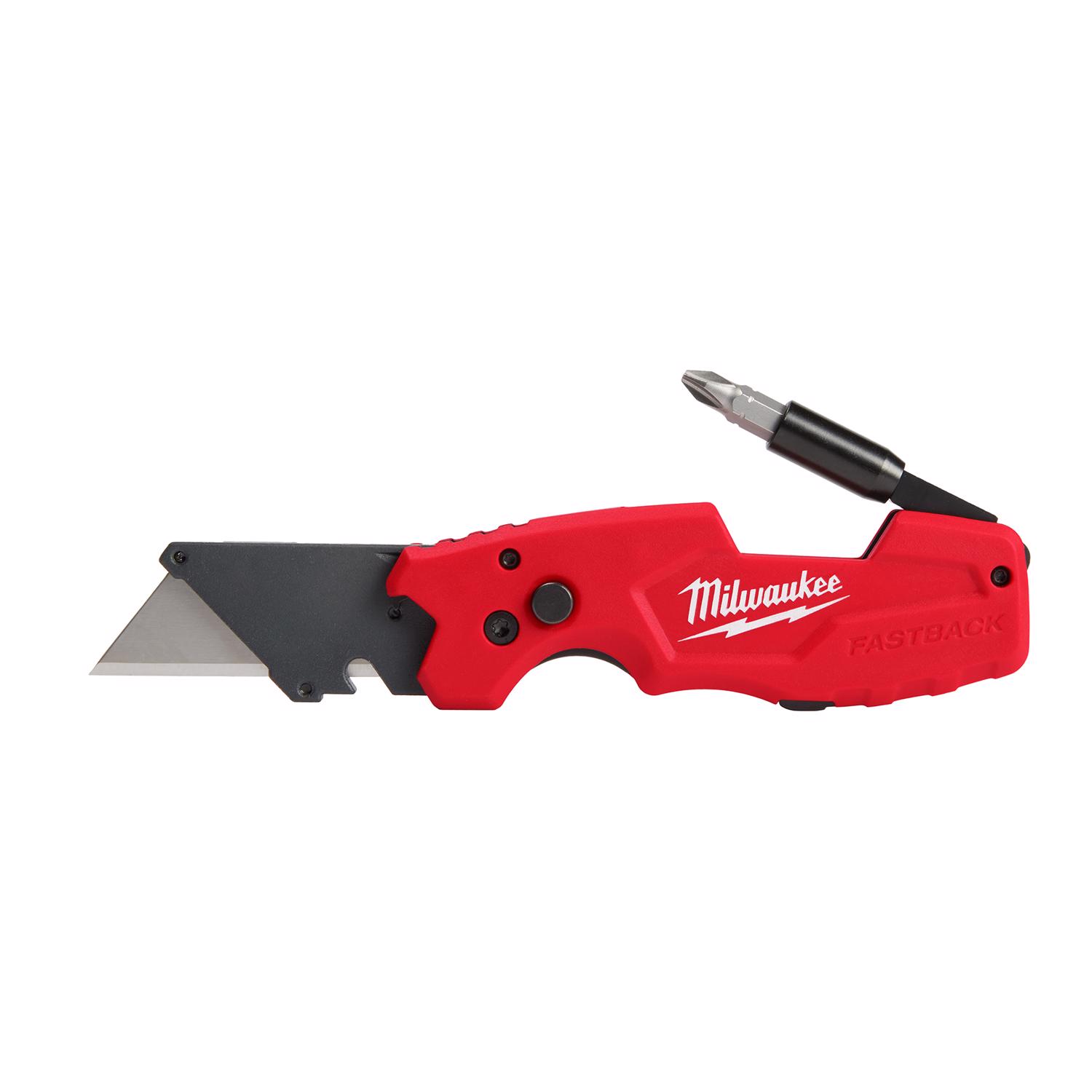 Photos - Utility Knife Milwaukee Fastback 8-3/4 in. Folding 6-in-1  Red 1 pc 48-22-1 