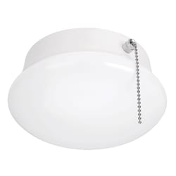 ETI 3.58 in. H X 7 in. W X 7 in. L White LED Ceiling Spin Light