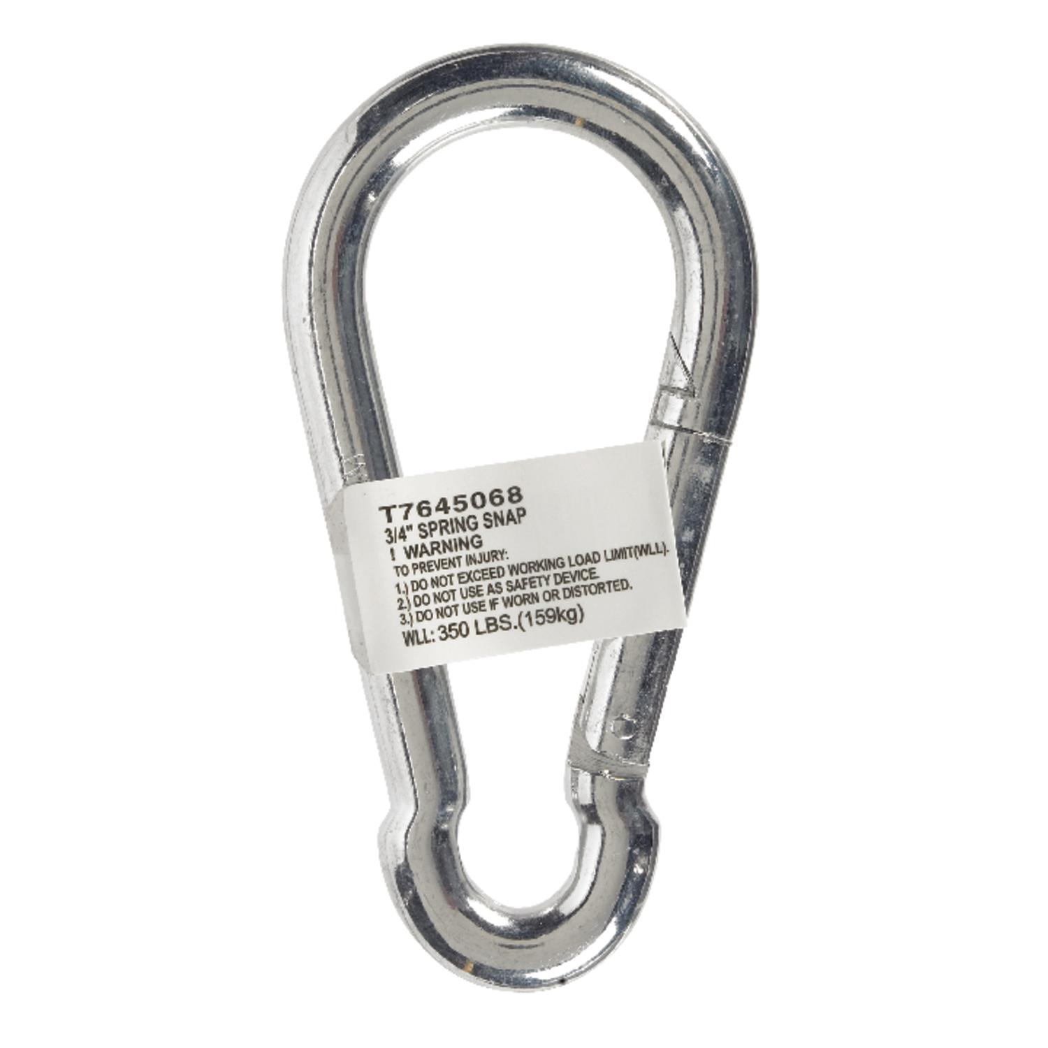 Campbell Zinc-Plated Steel Spring Snap 350 lb 4-3/4 in. L Campbell Zinc-Plated Steel Spring Snap 350 lb 4-3/4 in. L