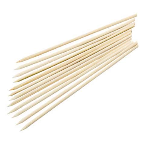 Bamboo skewers, with ball, 5 colors (red, brown, yellow, blue, black), 15  cm, 100 hours, bag