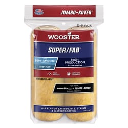 Wooster Super/Fab Knit 4 1/2 in. W X 3/8 in. Mini Paint Roller Cover 2 pk