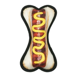 Territory Multicolored Fabric Hot Dog Bone Dog Toy All Pet Sizes 1