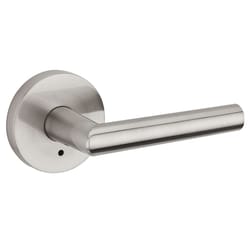 Kwikset Milan Lever Satin Nickel Privacy Lockset 1-3/4 in.