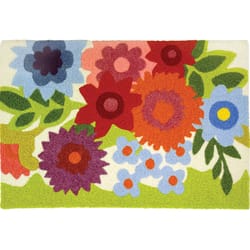 Jellybean 20 in. W X 30 in. L Multi-Color Flowery Garden Polyester Accent Rug