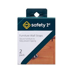 Safety 1st White Plastic Wall Straps 2 pk