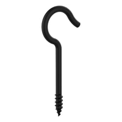 National Hardware Medium Storm Shine Black Steel 3-3/8 in. L Ceiling Hook 1 pk