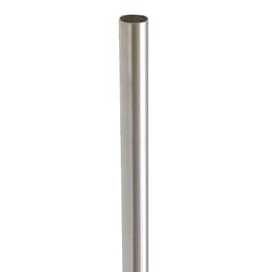 Lido 8 ft. L X 1-5/16 in. D Brushed Steel Closet Rod