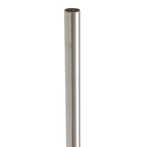 Lido 8 ft. L X 1-5/16 in. D Brushed Steel Closet Rod Lido 8 ft. L X 1-5/16 in. D Brushed Steel Closet Rod