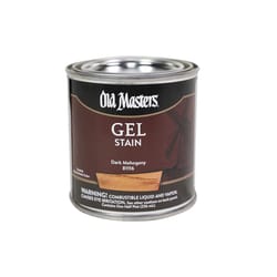 Old Masters Semi-Transparent Dark Mahogany Oil-Based Alkyd Gel Stain 1/2 pt