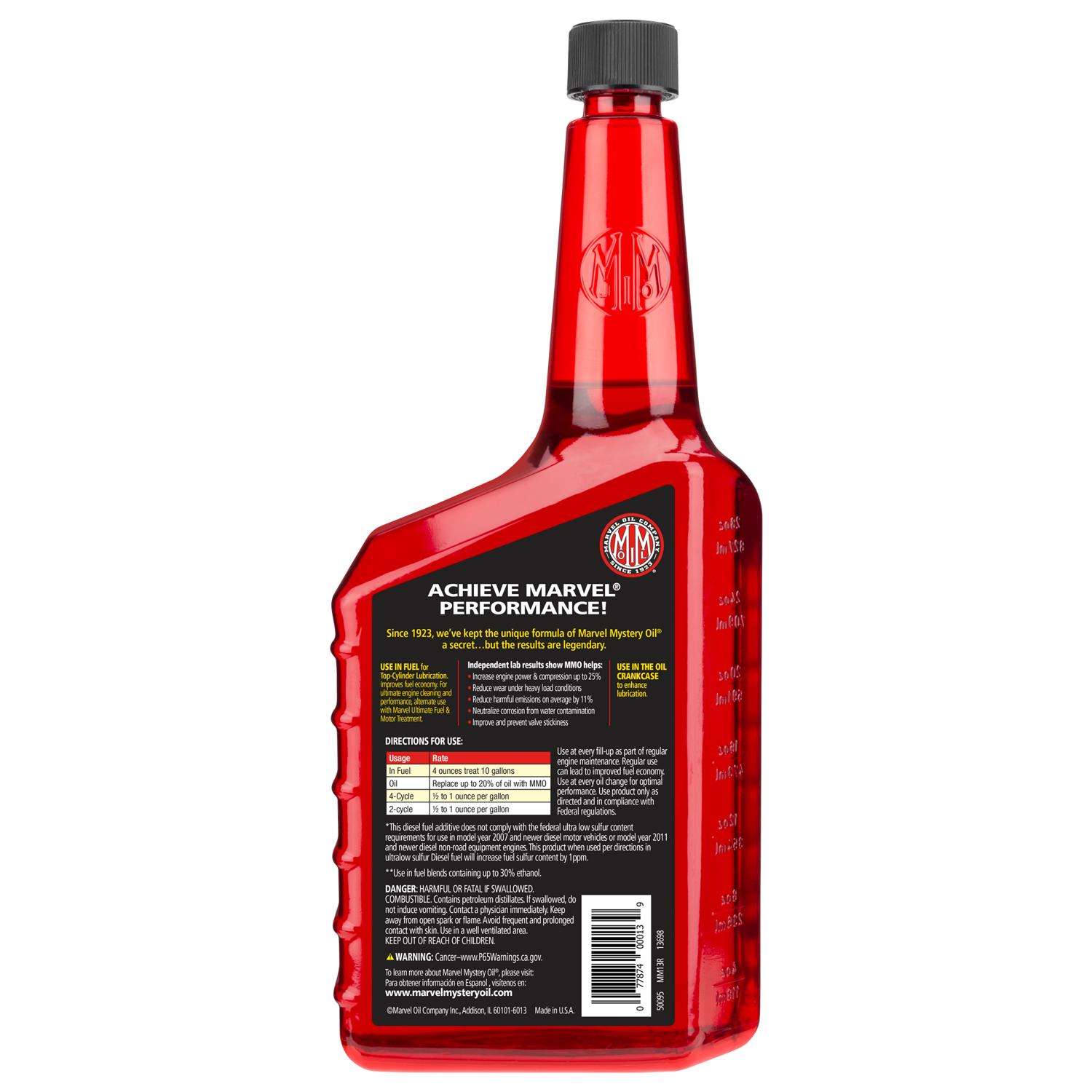 Marvel Mystery Oil - Oil Enhancer and Fuel Treatment, 32 oz, 1 Gallon