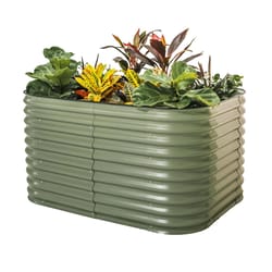 Vego Garden 32 in. H Metal 6 in 1 Garden Bed Olive Green