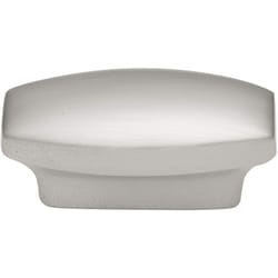 Hickory Hardware Metropolis Contemporary Oblong Cabinet Knob 7/8 in. Satin Nickel Silver 1 pk