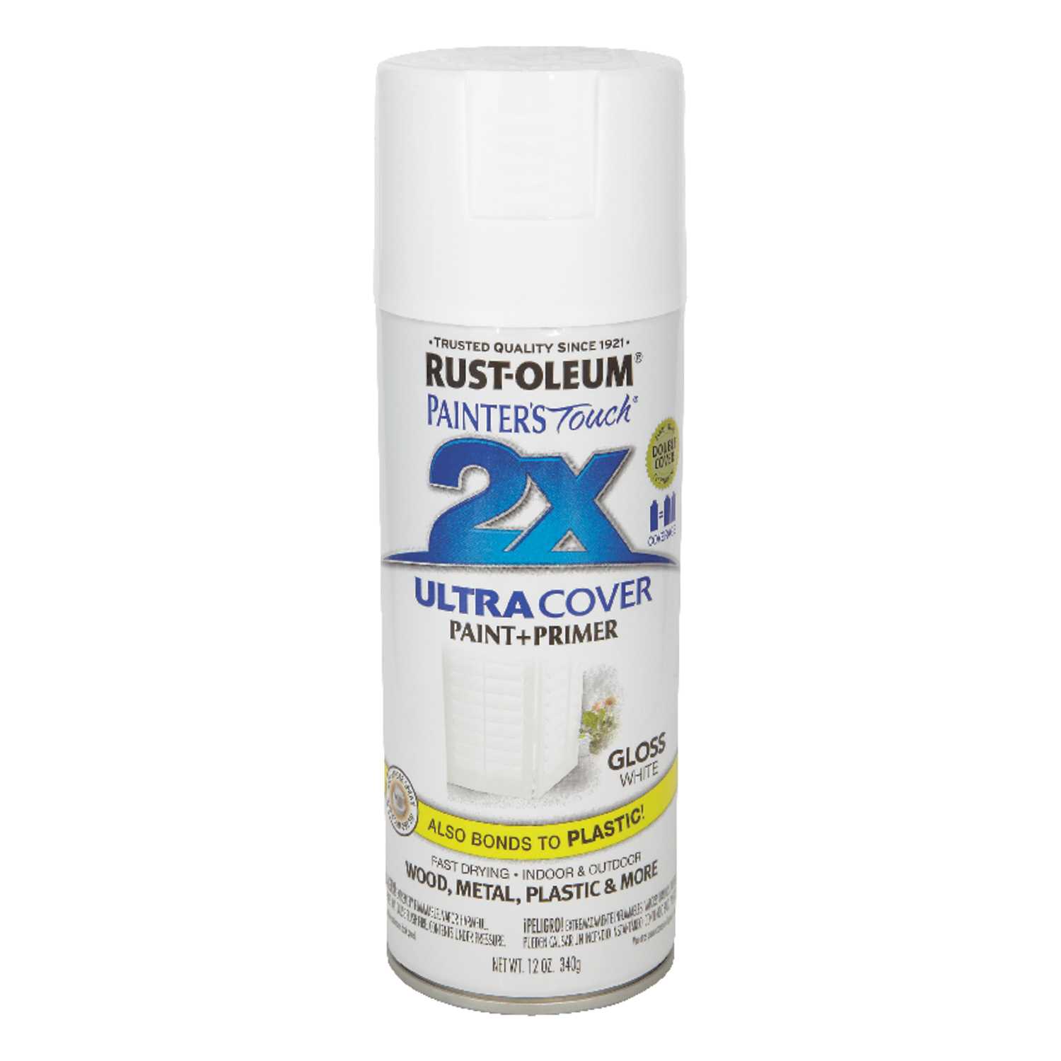 Rust Oleum Painter S Touch Ultra Cover Gloss White Spray Paint 12