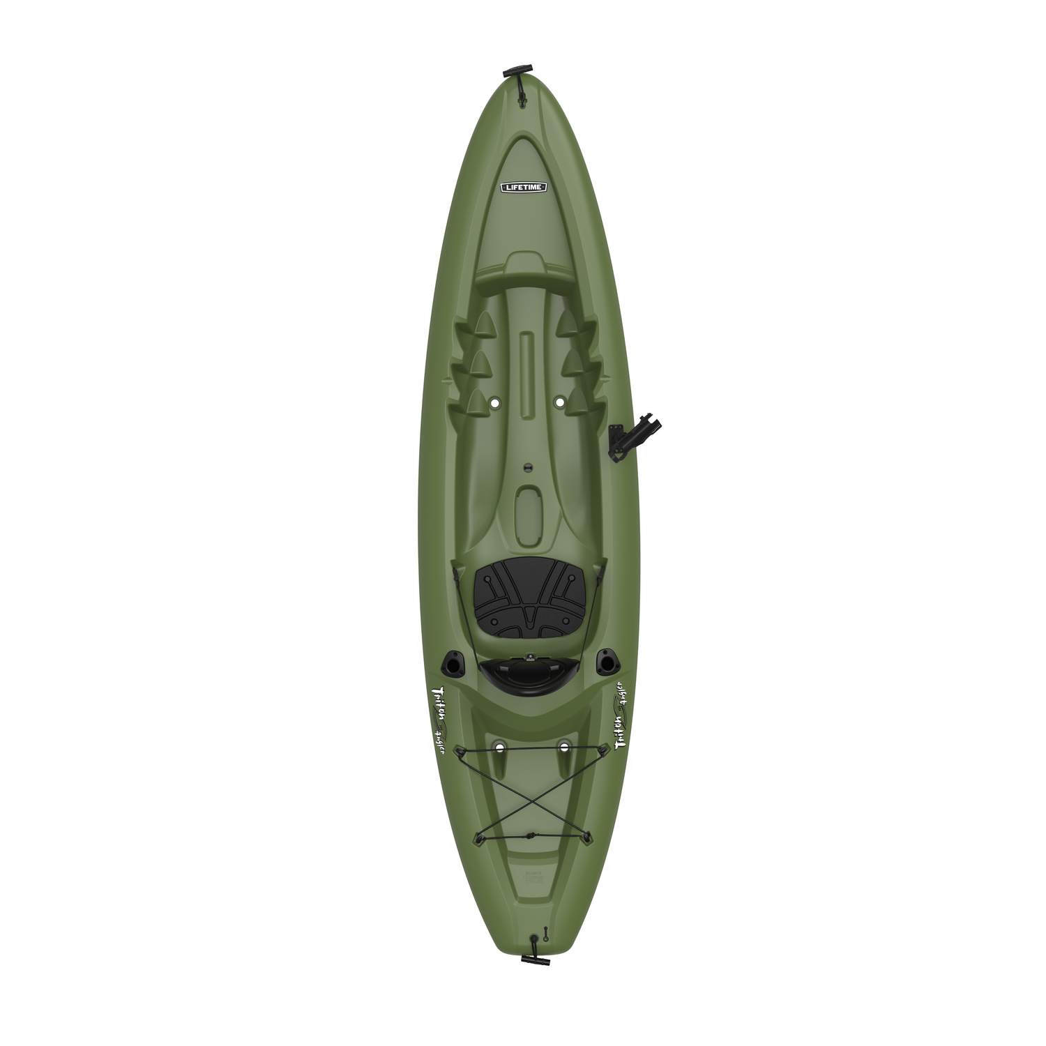 Lifetime Triton Angler 100 Plastic Green Sit-on-top Kayak 13 in. H X