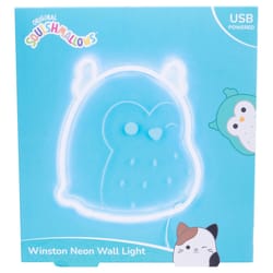 Squishmallows Winston the Owl Neon Wall Light Silicone 1 pk