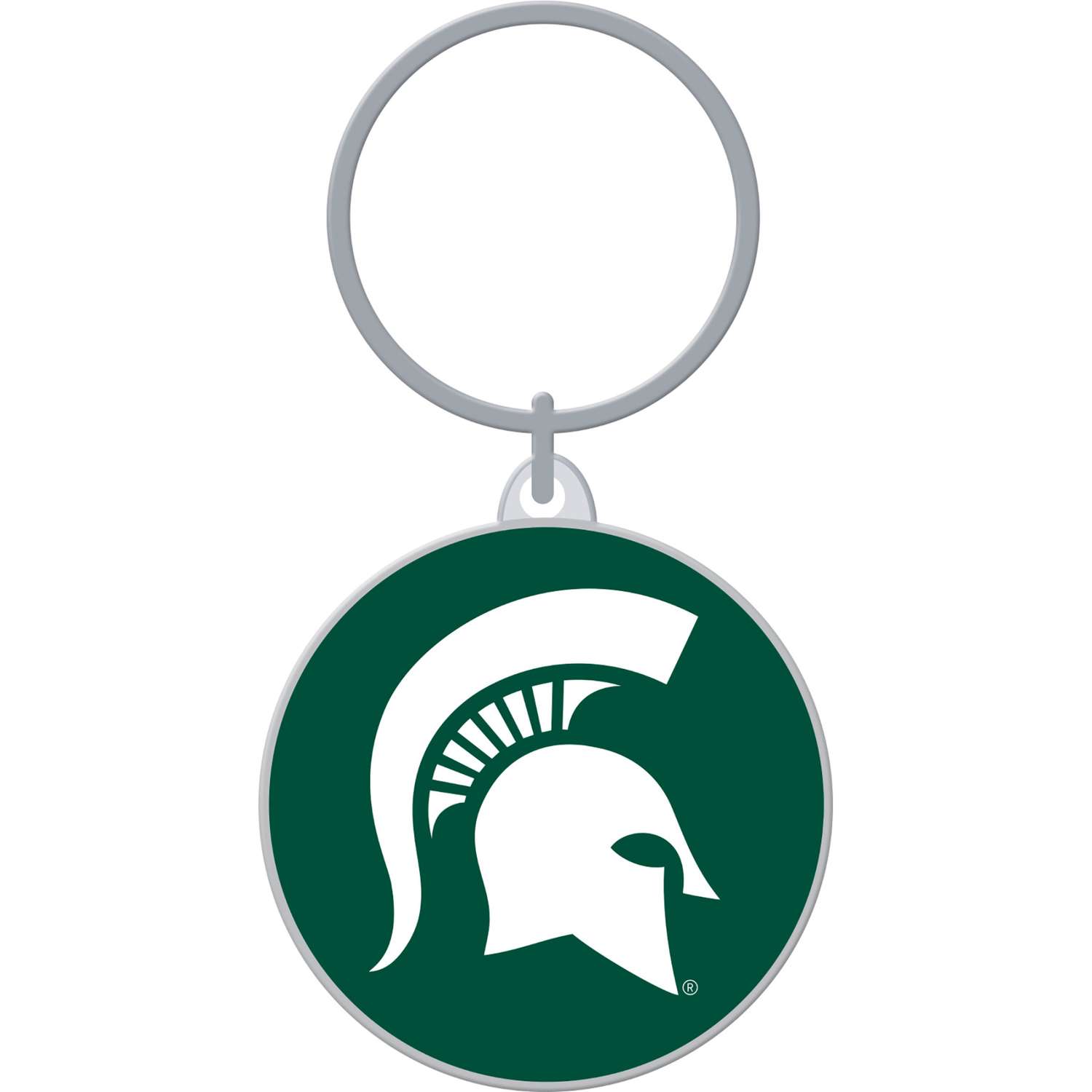 Hillman Michigan State Metal Silver Decorative Key Chain Ace Hardware