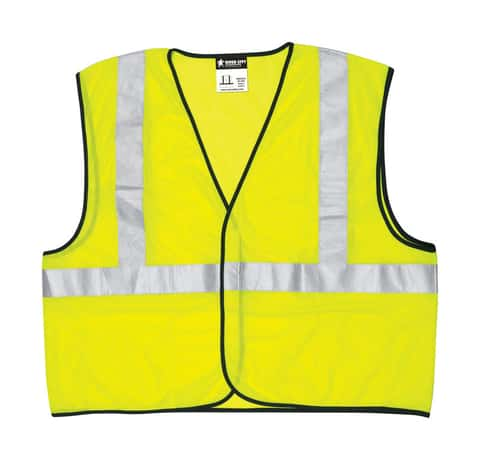 Safety Works Reflective Safety Vest Fluorescent Green XL - Ace Hardware