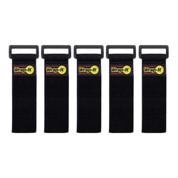 Wrap-It Super-Stretch 1 in. W X 9 in. L Black Stretch Storage Straps 10 lb 5 pk