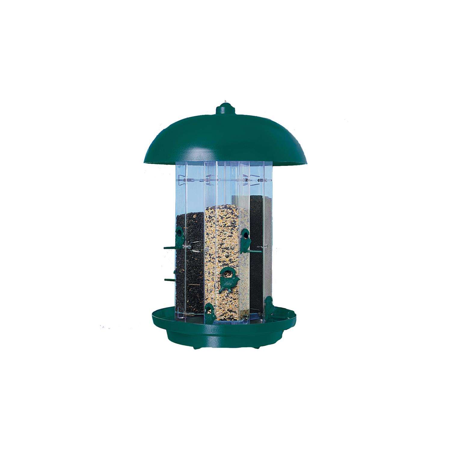 North States Wild Bird 3 lb Plastic Tube Bird Feeder 3 ports Ace Hardware