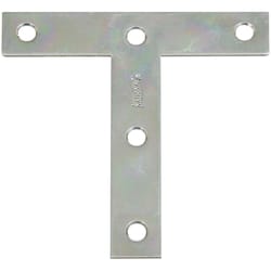 National Hardware 4 in. H X 3/4 in. W X 4 in. L Zinc-Plated Steel T Plates
