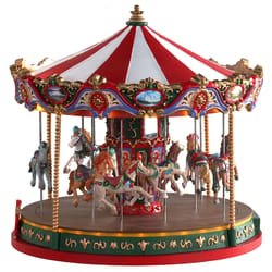 Lemax Multicolored The Grand Carousel Christmas Village 9.5 in.