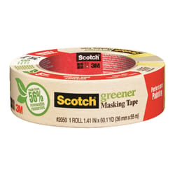 Scotch Contractor Grade 1.41 in. W x 60.1 yd. L Beige Medium Strength  Masking Tape 1 pk