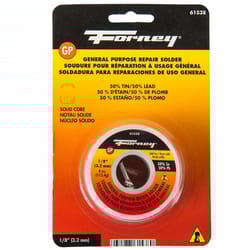 Forney 4 oz Solid Wire Solder 0.13 in. D Tin/Lead 50/50 1 pc